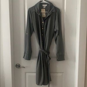 Pin strip Black and White Dress